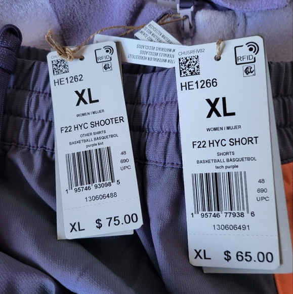 Adidas Hoop York City Shooting zipper terrycloth top& short set sz-XL nwt - Picture 7 of 10